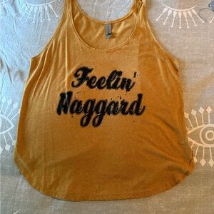 Feelin' Haggard Mustard Tank Top